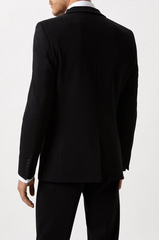 Burton Slim Fit Black Tuxedo Suit Jacket 3