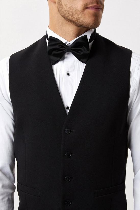 Burton Slim Fit Black Tuxedo Waistcoat 5