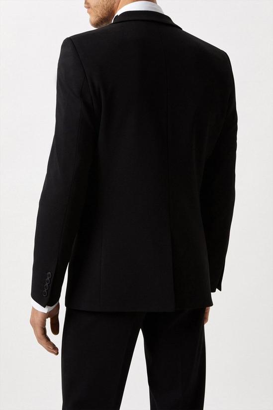 Burton Skinny Fit Black Tuxedo Suit Jacket 3