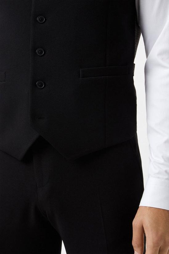 Burton Skinny Fit Black Tuxedo Waistcoat 6