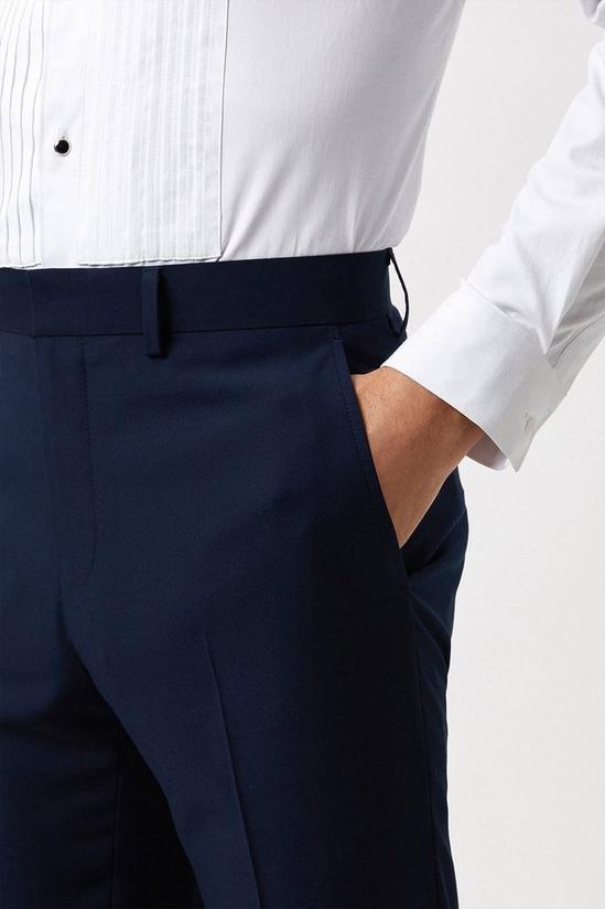 Burton Slim Fit Navy Tuxedo Suit Trousers 4