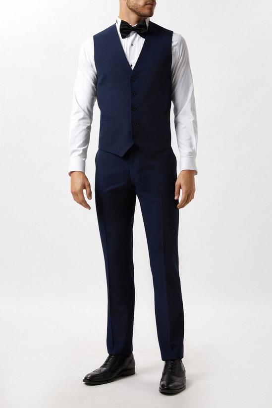 Burton Slim Fit Navy Tuxedo Waistcoat 1