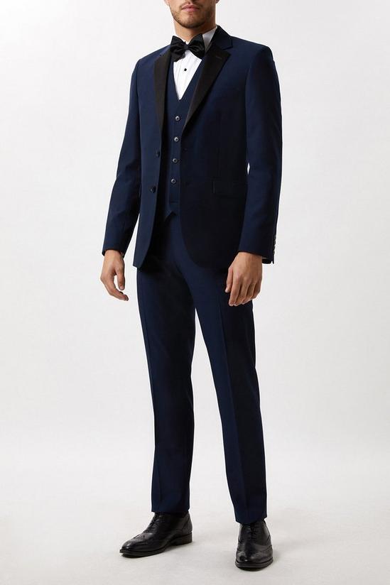 Burton Slim Fit Navy Tuxedo Waistcoat 2