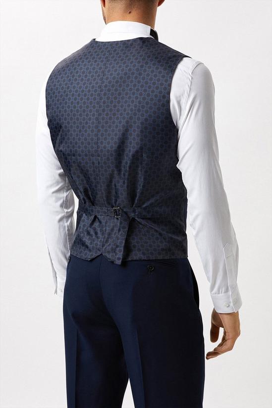 Burton Slim Fit Navy Tuxedo Waistcoat 3