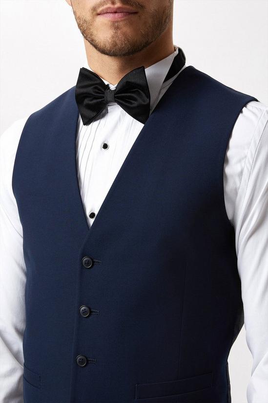 Burton Slim Fit Navy Tuxedo Waistcoat 4