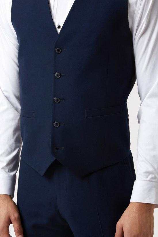 Burton Slim Fit Navy Tuxedo Waistcoat 5