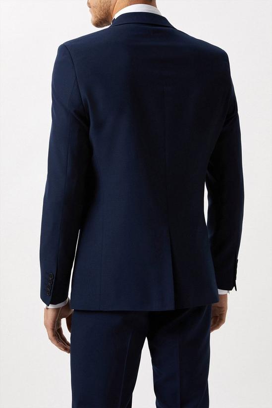 Burton Skinny Fit Navy Tuxedo Suit Jacket 3