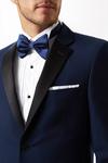 Burton Skinny Fit Navy Tuxedo Suit Jacket thumbnail 4