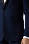 Burton Skinny Fit Navy Tuxedo Suit Jacket thumbnail 5