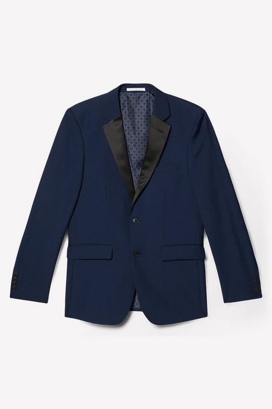 Burton Skinny Fit Navy Tuxedo Suit Jacket 6