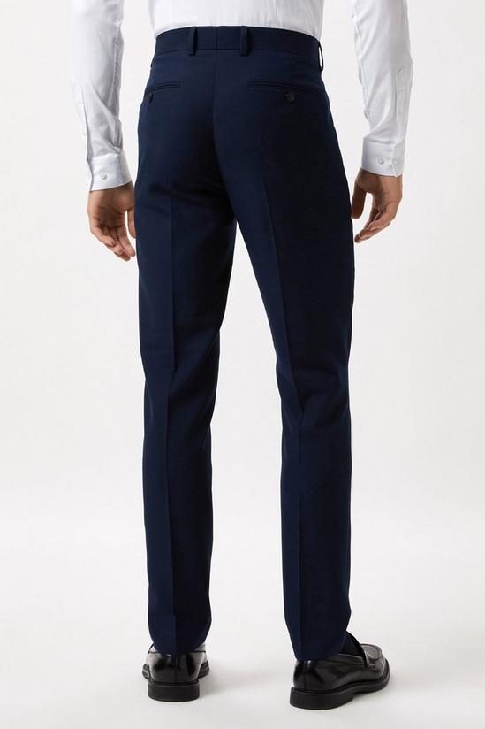Burton Skinny Fit Navy Tuxedo Suit Trousers 3
