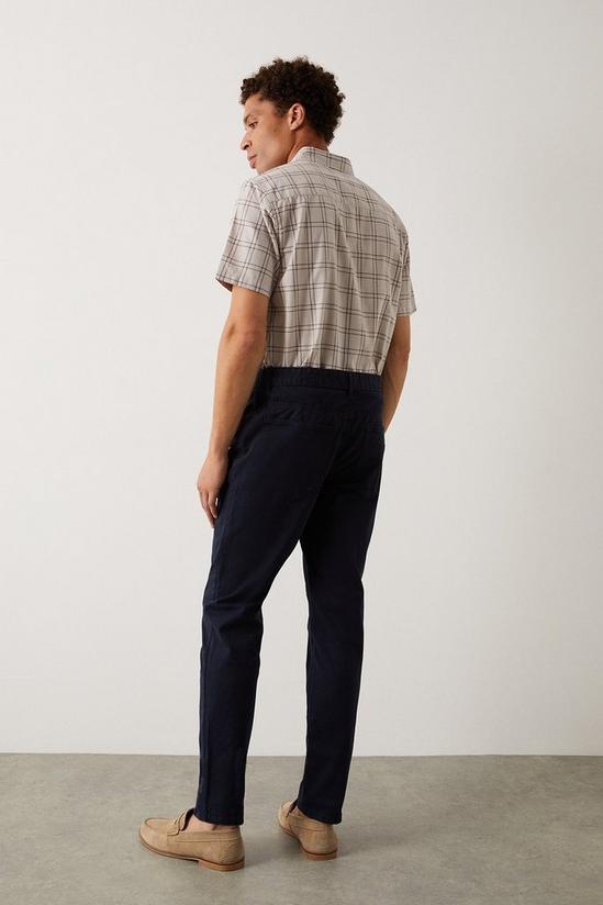 Burton Slim Fit Navy 5 Pocket Chino Trousers 3