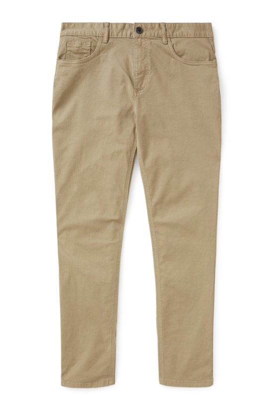 Burton Slim Fit Stone 5 Pocket Chino Trousers 4