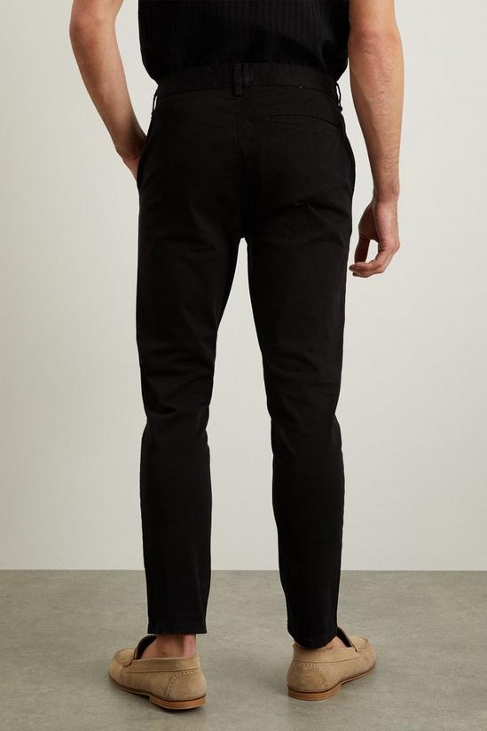 Burton Skinny Fit Black Chino Trousers 3