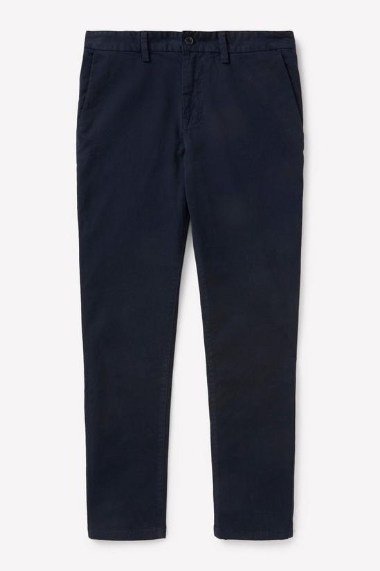 Burton Regular Fit Navy Chino Trousers 5
