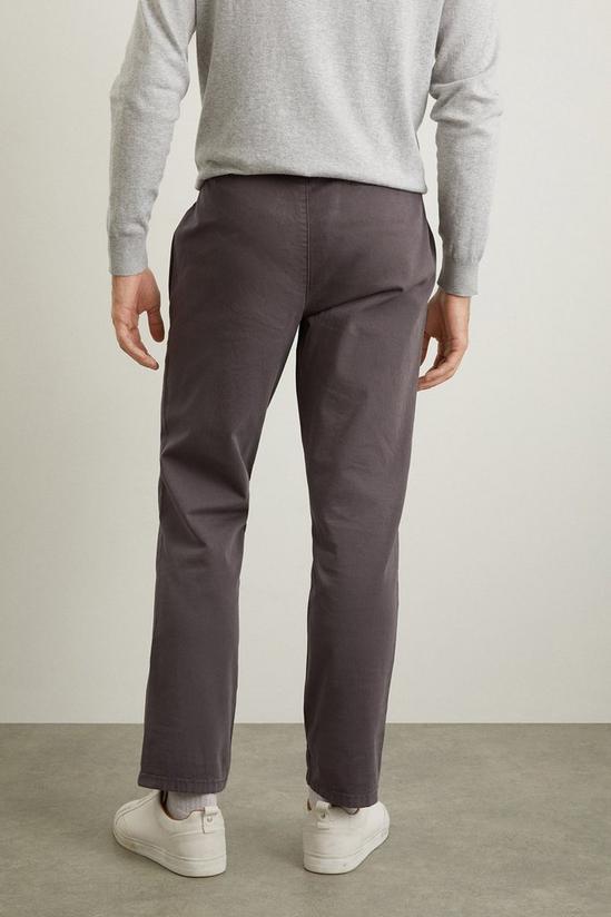 Burton Regular Fit Charcoal Chino Trousers 3