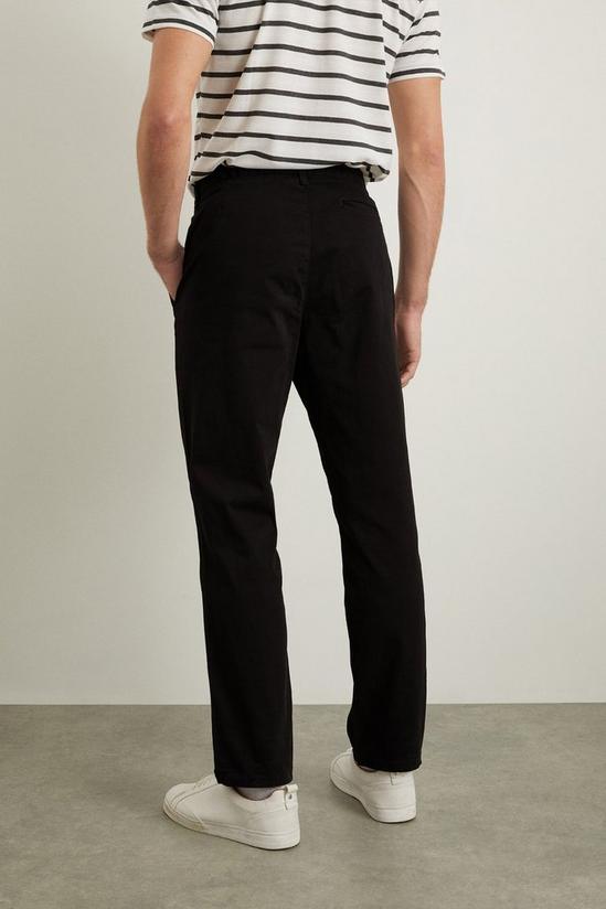 Burton Regular Fit Black Chino Trousers 3
