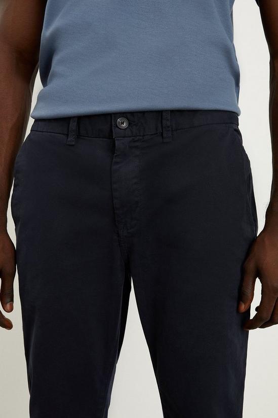 Burton Slim Fit Navy Chino Trousers 2