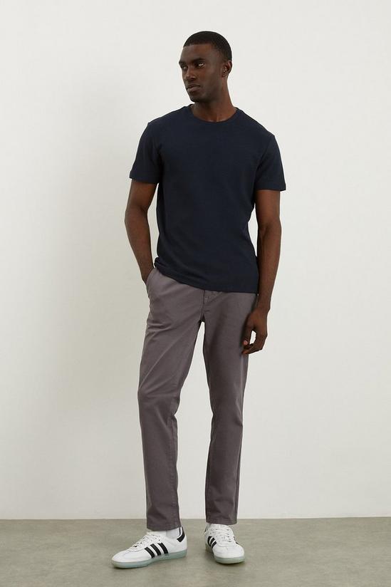 Burton Slim Fit Charcoal Chino Trousers 1