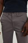 Burton Slim Fit Charcoal Chino Trousers thumbnail 2