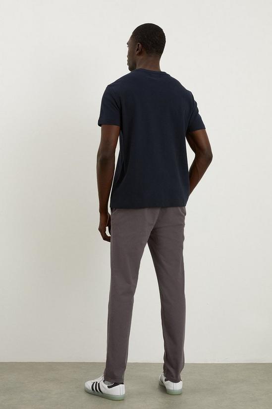 Burton Slim Fit Charcoal Chino Trousers 3