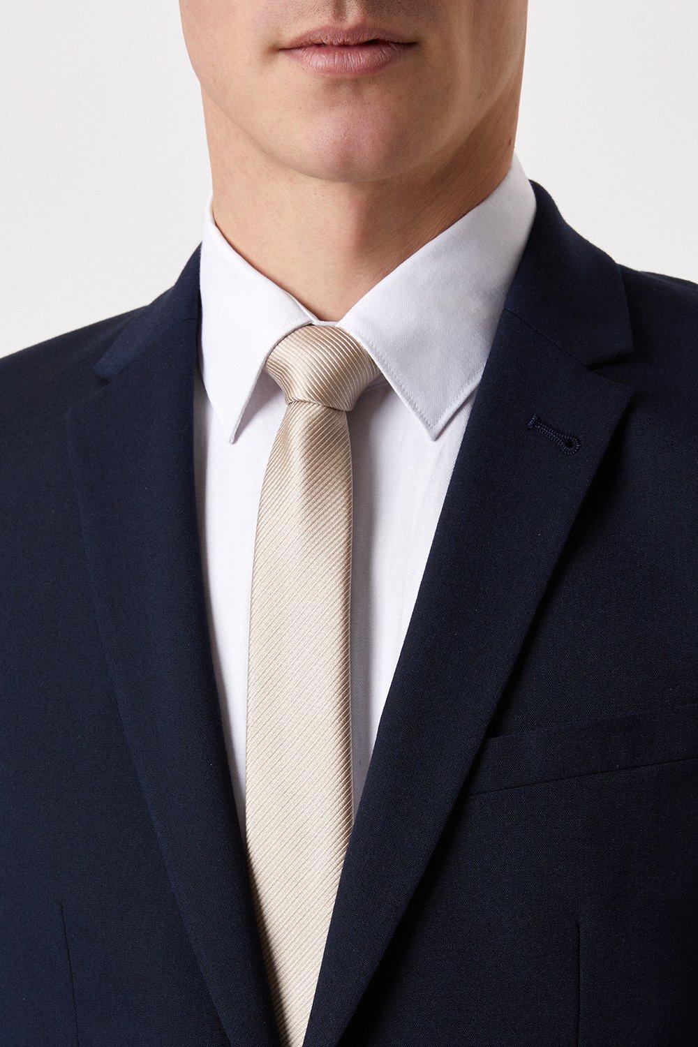 Image of Mens Regular Champagne Twill Tie