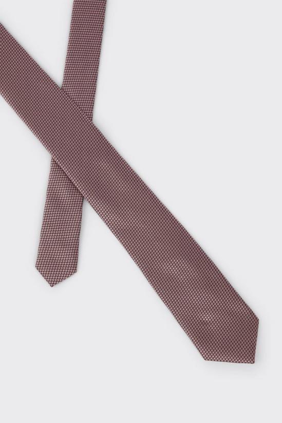 Burton Pink Two Tone Textured Tie 3