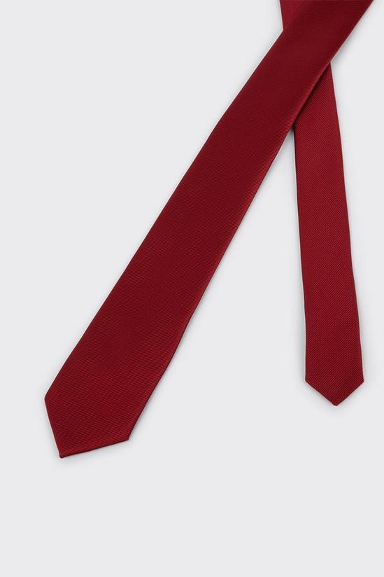 Burton Slim Dark Red Tie 3