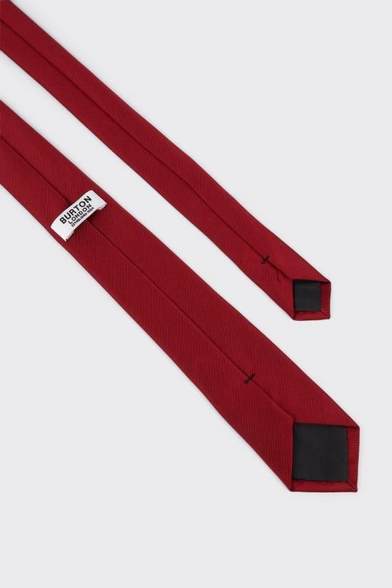 Burton Slim Dark Red Tie 4