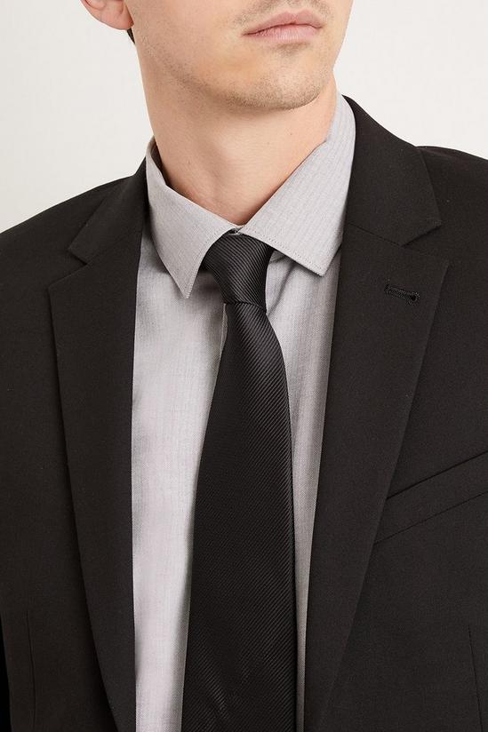 Burton Regular Black Twill Tie 1