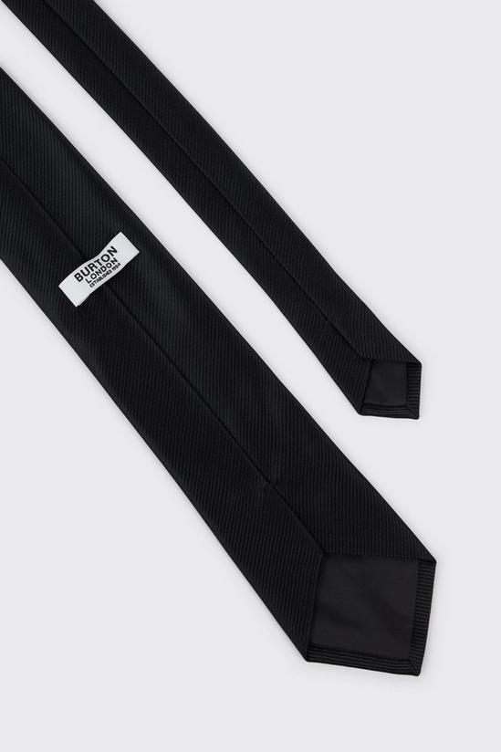Burton Regular Black Twill Tie 4