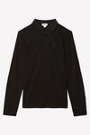 Burton Black Long Sleeve Pique Polo Shirt thumbnail 5