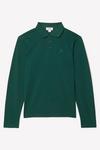 Burton Green Long Sleeve Pique Polo Shirt thumbnail 5
