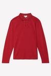 Burton Burgundy Long Sleeve Pique Polo Shirt thumbnail 5