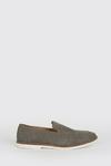 Burton Grey Suede Slip On Loafers thumbnail 1