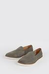 Burton Grey Suede Slip On Loafers thumbnail 2