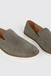 Burton Grey Suede Slip On Loafers thumbnail 4