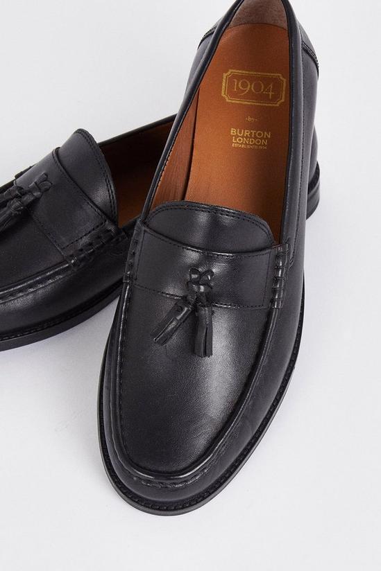 Burton Black 1904 Leather Tassel Penny Loafers 3