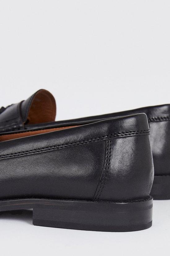 Burton Black 1904 Leather Tassel Penny Loafers 5