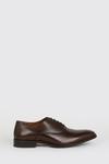 Burton Dark Tan 1904 Leather Plain Oxford Shoes thumbnail 2