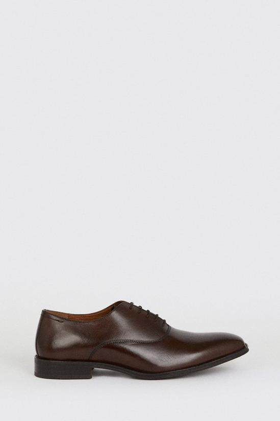 Burton Dark Tan 1904 Leather Plain Oxford Shoes 2