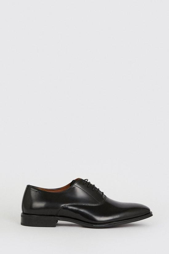 Burton Black 1904 Leather Plain Oxford Shoes 2