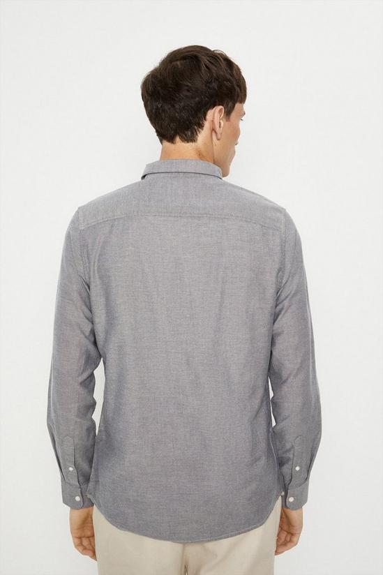 Burton Grey Long Sleeve Oxford Shirt 3