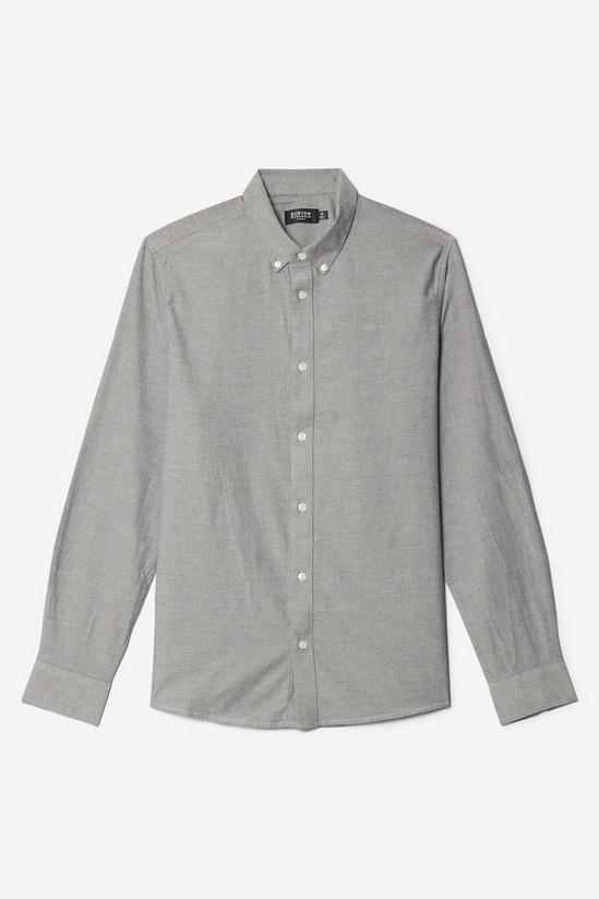 Burton Grey Long Sleeve Oxford Shirt 5