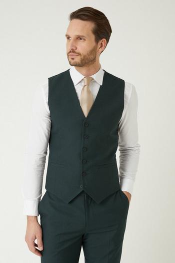 Related Product Slim Fit Green Waistcoat
