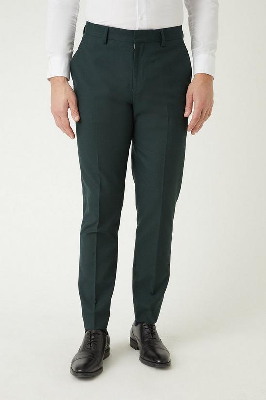 Burton Slim Fit Green Suit Trousers 2