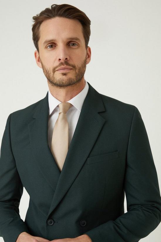 Burton Double Breasted Slim Fit Green Suit Jacket 4