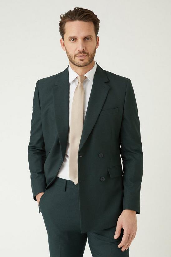Burton Double Breasted Slim Fit Green Suit Jacket 5