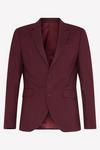 Burton Skinny Fit Burgundy Suit Jacket thumbnail 2