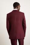Burton Skinny Fit Burgundy Suit Jacket thumbnail 3